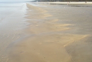Jurmala beach. Sandbar