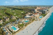 Beach at Breakers Hotel, Palm Beach, Florida.
