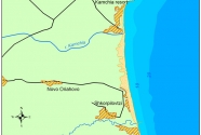 Location of Kamchia-Shkorpilovitsi beach