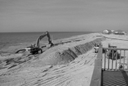 fig4. Protective berms being constructed after Katrina