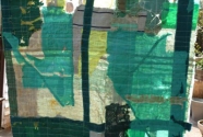 Mary Flynn, detail of sea banner hanging
