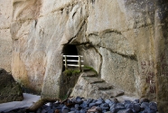 Stairs at Tunnel Beach, New Zealand