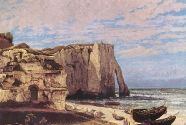 7-2. Gustave Courbet, La falaise d\'Étretat après l\'orage.