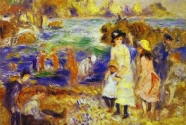 8. Pierre-Auguste Renoir: Children on the Beach of Guernesey.