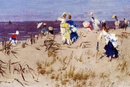 Frederick Hendrik Kaemmerer, Elegant Women On The Beach