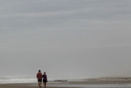 in Atlantic Beach, N.C., Friday, Aug. 26, 2011 as Hurricane Irene heads toward the North Carolina coast. (AP Photo/Chuck Burton)