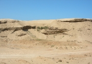 scar-left-from-sand-mine,-Morocco