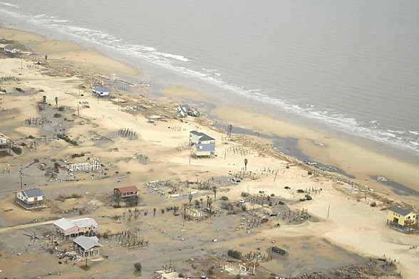 Destruction from Hurricane Ike