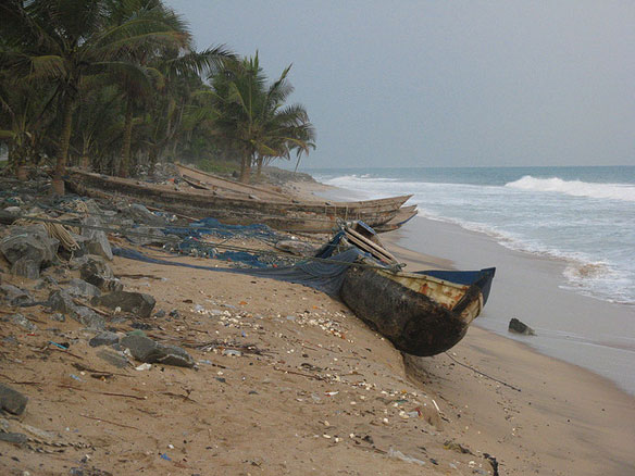 Eroding Coastline Ghana