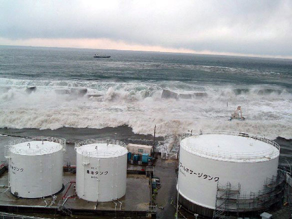 tsunami japan hit nuclear plant
