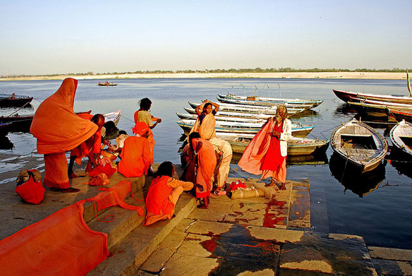 ganges river orange