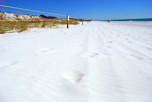 okaloosa county white sand beach